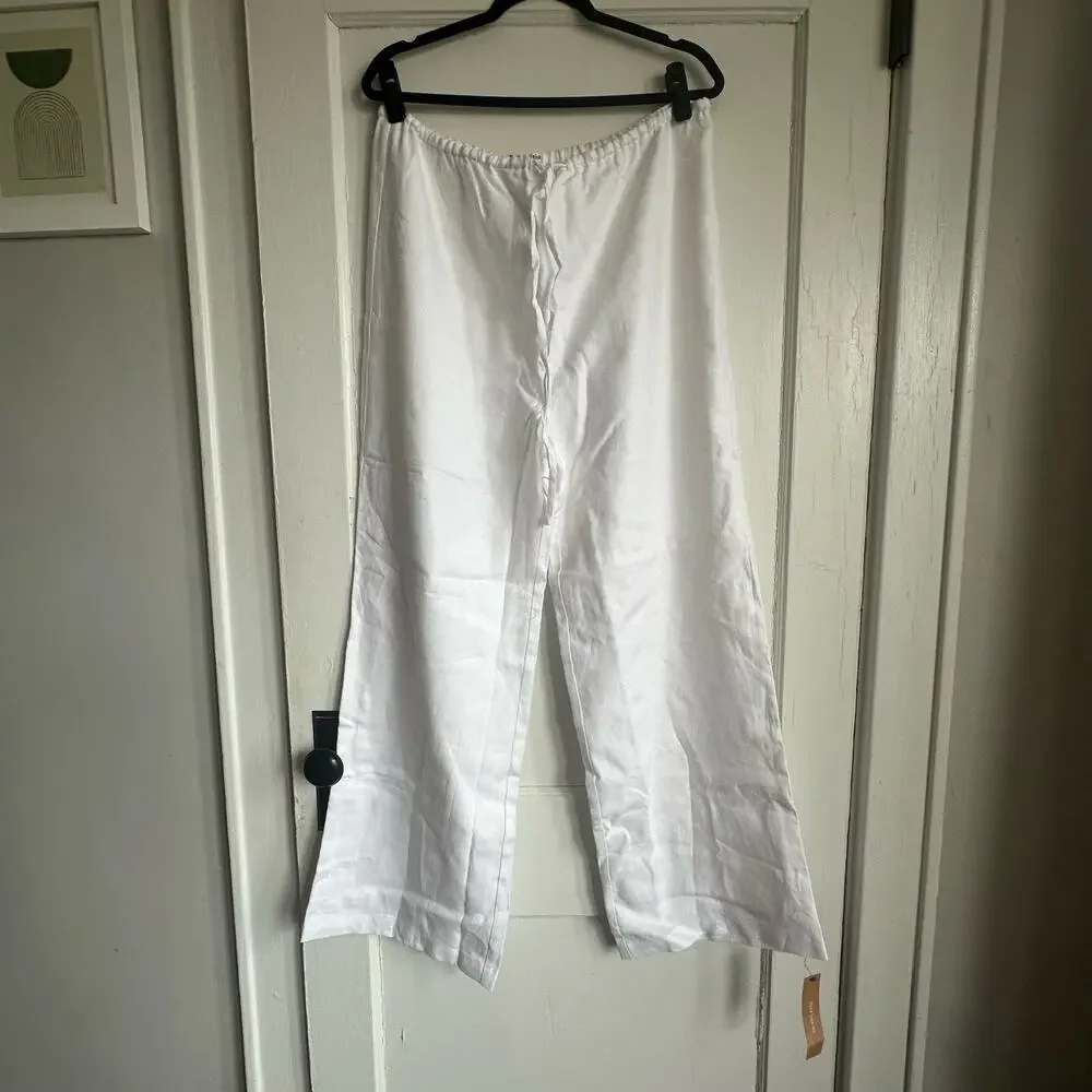 Reformation Jaida Linen Set White Size 12 NWT